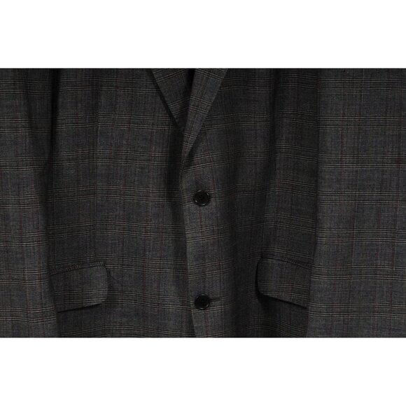 Etro Mens Houndstooth Jacket Size XL IT 56 Gray Wool Blazer Single Breasted Coat - Picture 3 of 15